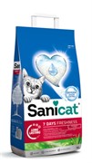 Sani Cat впитывающий наполнитель "7 дней" с ароматом алоэ вера 4 л