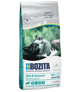 BOZITA Sensitive Diet & Stomach GF 34/10 сухой беззерновой корм для кошек с чувствительным пищеварением с мясом лося