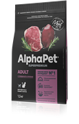 AlphaPet Superpremium для взрослых кошек (с говядиной и печенью)