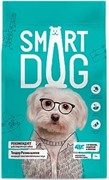 Smart Dog для взрослых собак, три вида мяса с ягнёнком, лососем, индейкой