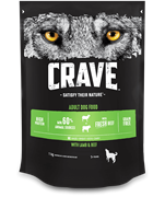 Crave Сухой корм для взрослых собак, с говядиной и ягненком