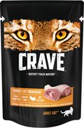 Crave полнорационный консервированный корм для взрослых кошек, с индейкой