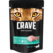 Crave корм консервированный полнорационный для кошек всех пород старше 1 года, с кроликом