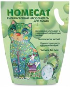 Наполнитель Homecat Яблоко впитывающий силикагелевый для кошачьих туалетов