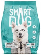 Smart Dog для взрослых собак крупных пород, три вида мяса с ягнёнком, лососем, индейкой
