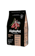 AlphaPet Superpremium сухой корм для взрослых собак мелких пород с чувствительным пищеварением с ягненком и рисом