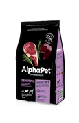AlphaPet Superpremium сухой корм для взрослых собак с чувствительным пищеварением с бараниной и потрошками