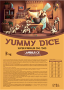 Yummy Dice Lamb & Rice Adult сухой корм для взрослых собак с ягненком и рисом