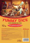 Yummy Dice Fresh Mackerel and Buffalo Adult сухой корм для взрослых собак с скумбрией и буйволом