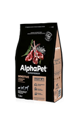 AlphaPet Superpremium сухой корм для взрослых собак мелких пород с чувствительным пищеварением с ягненком и рисом 18 кг