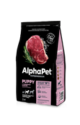 AlphaPet Superpremium сухой корм для щенков, беременных и кормящих собак с средних пород с говядиной и рисом 18 кг
