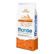 Monge Dog Speciality Line Monoprotein для щенков всех пород утка с рисом и картофелем