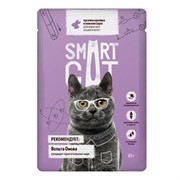 Smart Cat паучи для взрослых кошек и котят кусочки кролика в нежном соусе