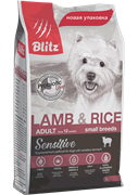 BLITZ ADULT SMALL BREEDS Lamb & Rice корм для мелких собак 0,5кг (Срок, май 2023)