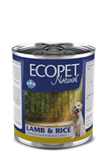 FARMINA ECOPET NATURAL DOG LAMB & RICE (для взрослых собак ягненок и рис)