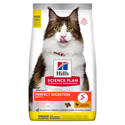 Hill's Science Plan PERFECT DIGESTION для взрослых кошек, с курицей и коричневым рисом, Идеальное пищеварение
