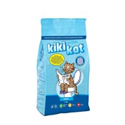 Бентонитовый наполнитель для кошачьего туалета "KikiKat" супер-белый комкующийся