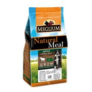 MEGLIUM SENSIBLE корм для взрослых собак с чувствительным пищеварением ягненок, рис, 15 кг