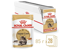 ROYAL CANIN Кусочки в соусе для кошек породы Мейн-Кун 28 шт
