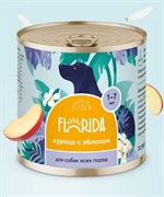 FLORIDA консервы для собак "Курица с яблоком"