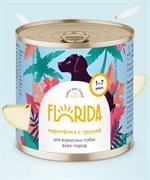 FLORIDA консервы консервы для собак "Перепёлка с грушей"