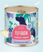 FLORIDA консервы для собак "Телёнок с грушей"