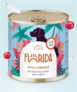 FLORIDA консервы консервы для собак "Утка с клюквой"