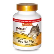 ЮНИТАБС BiotinPlus с Q10 Витамины для кошек, таблетки, № 200