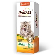 ЮНИТАБС Паста Мальт+Вит для кошек, 120 мл
