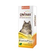 ЮНИТАБС Паста витаминно-минеральная BiotinPlus с Q10 для кошек, 120 мл