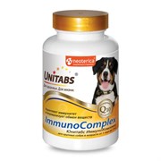 ЮНИТАБС ImmunoComplex с Q10 Витамины ежедневные для крупных собак, таблетки, № 100