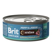 Brit консервы с ягненком для щенков всех пород 100гр