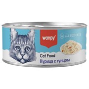 Wanpy Cat Консервы для кошек "Курица с тунцом" 95 гр