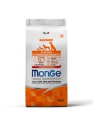 Сухой корм Monge Dog Speciality Line Monoprotein для щенков всех пород, из утки с рисом и картофелем 2,5 кг