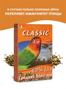 FIORY корм для средних попугаев Classic 400 г