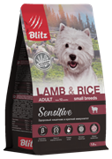 BLITZ Sensitive ADULT SMALL BREEDS Lamb & Rice корм для собак мелких пород