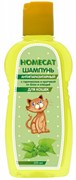 HOMECAT 220 мл шампунь для кошек антипаразитарный от блох и клещей с гераниолом и крапивой