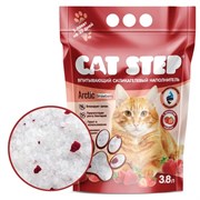 Cat Step Arctic Strawberry наполнитель впитывающий силикагелевый с ароматом клубники