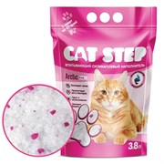 Cat Step Arctic Pink наполнитель впитывающий силикагелевый