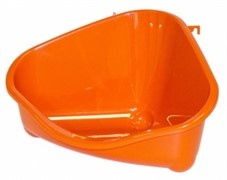 Moderna Туалет для грызунов pet's corner угловой большой, 49х33х26, оранжевый