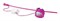 Rogz Плюшевый мячик Fluffy Grinz с кошачьей мятой, розовый - фото 23321