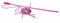 Rogz Плюшевая игрушка-дразнилка Flossy Grinz с кошачьей мятой, розовая - фото 23349