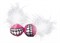Rogz Игрушка для кошек: плюшевые мячики Grinz с кошачьей мятой, розовые - фото 23381