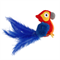 "GiGwi"   Попугай со звуковым чипом, иск. мех+перо 12 см - фото 29595