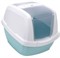 IMAC био-туалет для кошек MADDY 62х49,5х47,5h см, белый/цвет морской волны - фото 29873