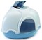 IMAC био-туалет для кошек угловой GINGER 52х52х44,5h см, голубой - фото 29891