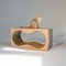 ТУМЯУ Когтеточка из картона Аквариум с деревянным ободком 77х37х22 см - фото 42106